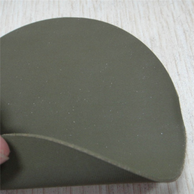 0.6mm black csm rubber coated polyester fabric for anti-abrasion industrial products