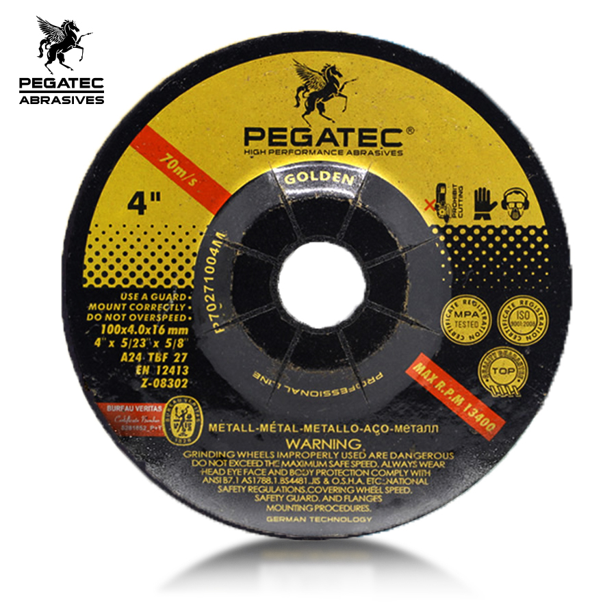 Металлический шлифовальный диск PEGATEC 100X4,0x16 мм