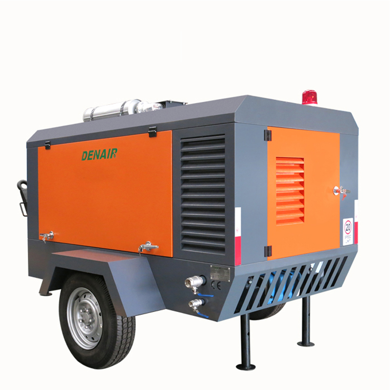 Портативный Дизельный воздушный компрессор DENAIR 385 cfm