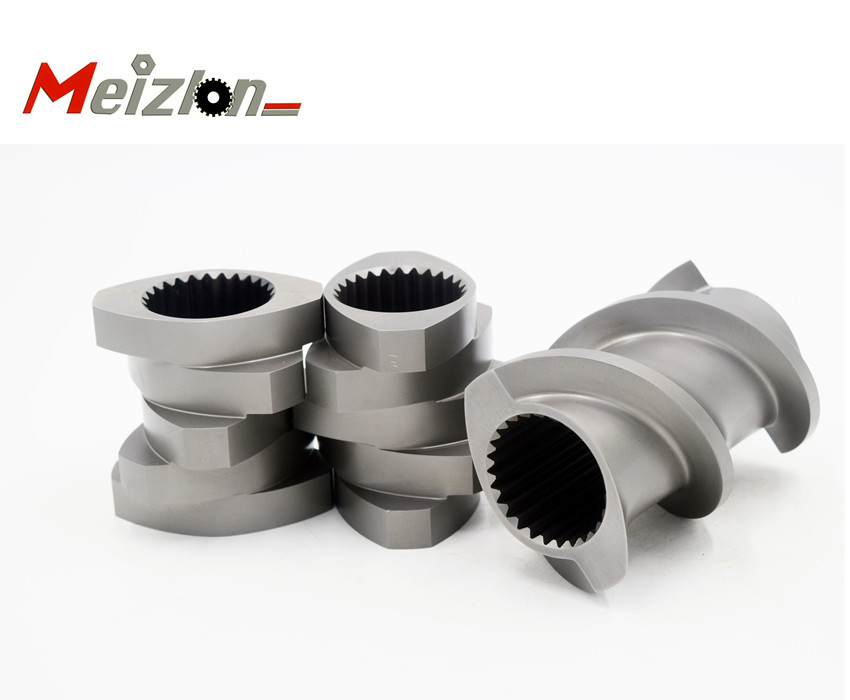 Meizlon high torque pellets granules extruder conical twin screw barrel