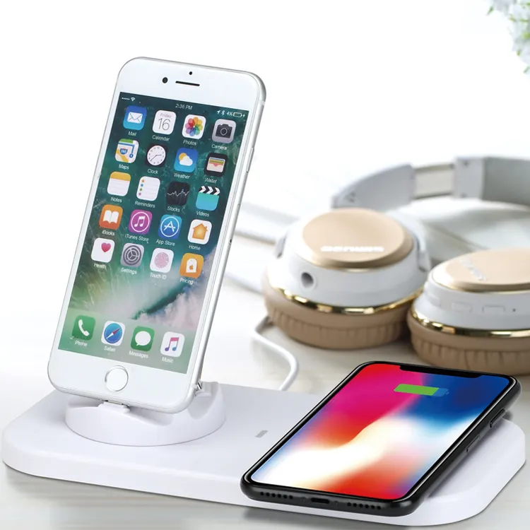 Charger Wireless Micro 8 Pin Type C 3 In 1 Mobile Phone Use 360 Rotation Charger Station Wireless Charger