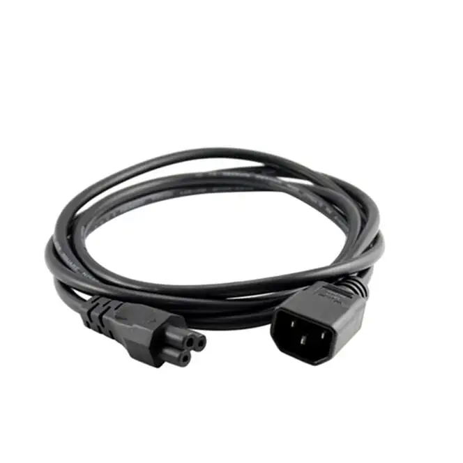IEC 320 C14 Male Plug to C5 Female Adapter Cable IEC 3 Pin Male to C5  180CM 1 PCS