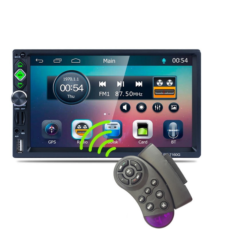 7" Car Multimedia Player Radio 2 Din Navigator GPS FM RDS MP5 Bluetooth Quick Charge Android IOS Mirror Link 2Din Autoradio