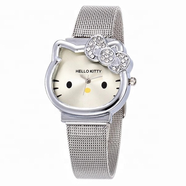 Оптовая продажа, качественные женские часы Hello Kitty, брендовые наручные часы