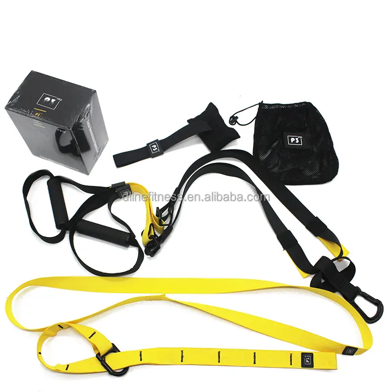Resistance Training with Suspension Trainer Straps For Sport Training Home Gym