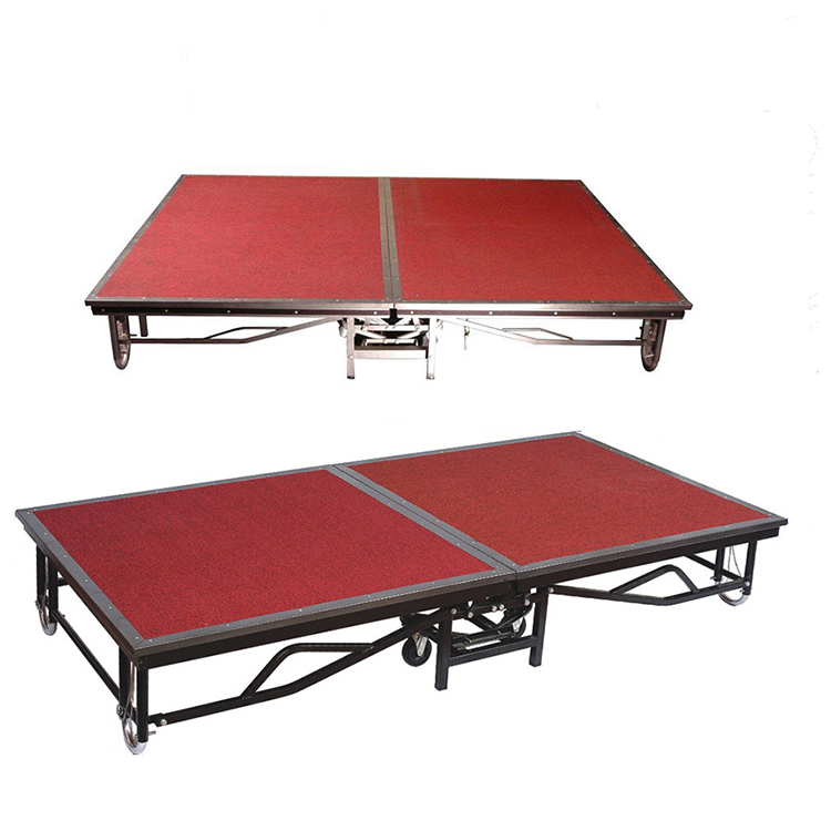 Wholesale Luxury Wedding Decoration Use Metal Foldable Mobile Stage For Sale