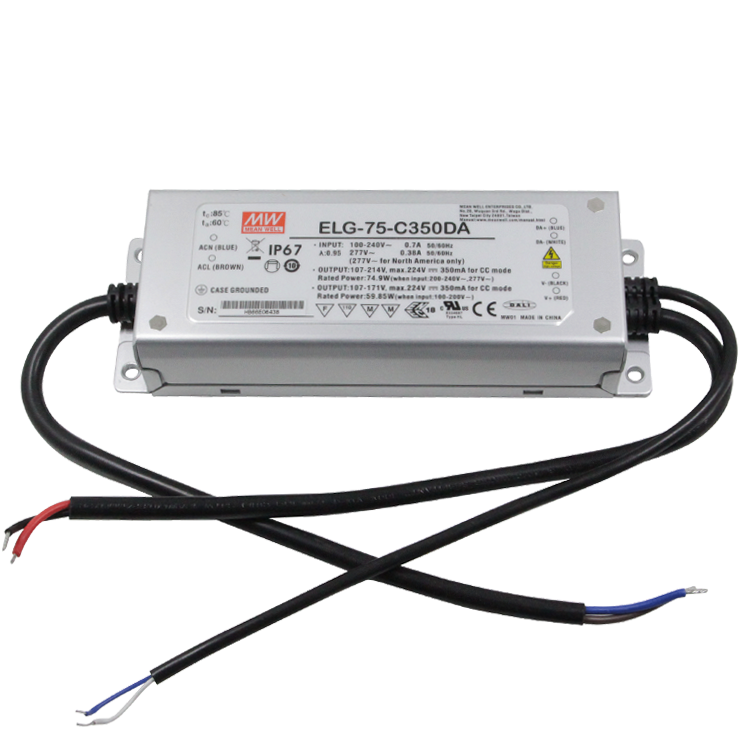 Mean Well 75 Вт IP67 ELG-75-C700DA DALI Диммируемый светодиодный драйвер 700mA