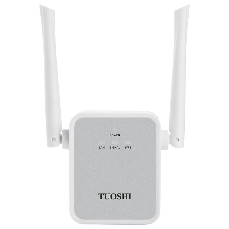TUOSHI WiFi Range Extender 300Mbps Wireless Signal Booster WiFi Repeater/Access Point/Router with High Gain Dual Extern