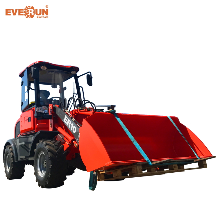 Мини-трактор EVERUN ER10 1.0Ton с плугом для снега