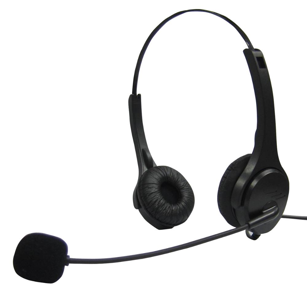 Горячие Двойные колл-центр гарнитура с RJ11 USB DC2.5 DC3.5mm разъем для Call center или телемагазин, регулятор громкости дополнительно