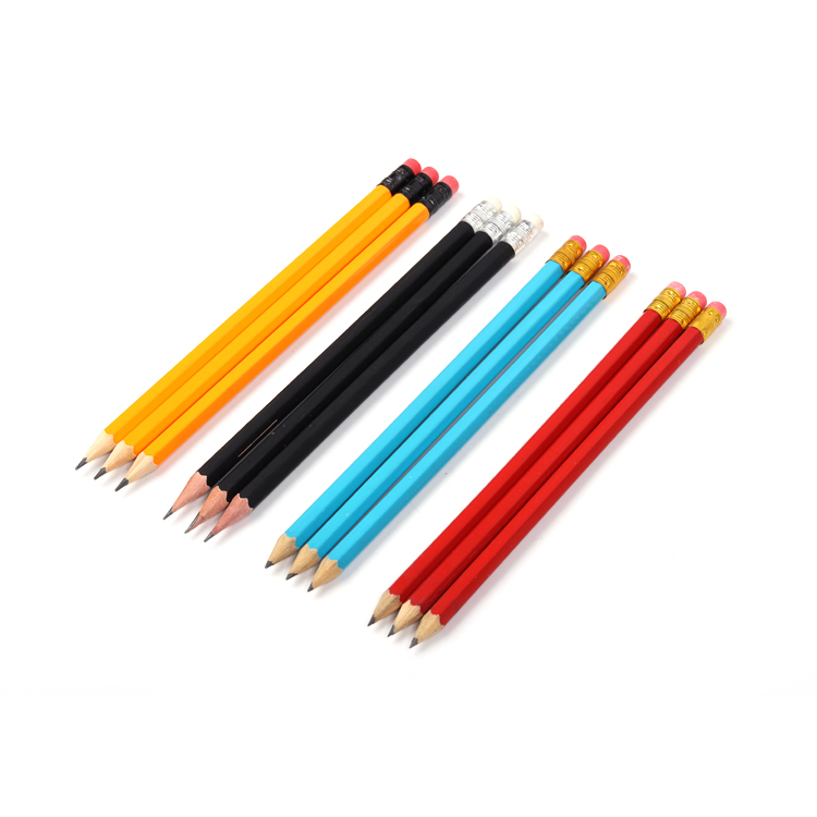 Оптовая продажа низкая цена Стандартный 7 "HB/2 H/2B заточенный деревянный карандаш с ластиком