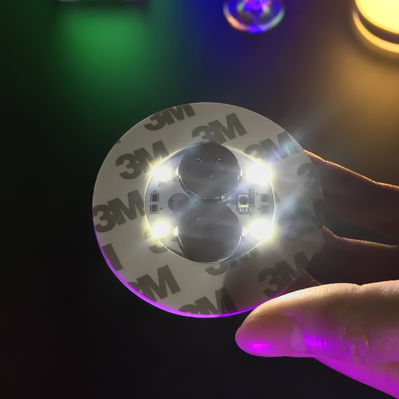 OEM, оптовая продажа, допустимый логотип на заказ, RGB светлый цвет, светодиодная наклейка на бутылку вина