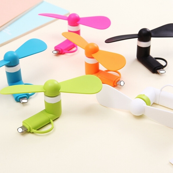 Вентилятор охлаждения 2 в 1 Мини Usb вентилятор для Iphone мобильного телефона USB, новый продукт портативный мини вентилятор