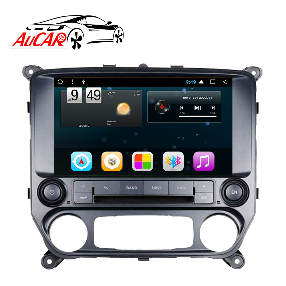 Автомагнитола AuCAR, 10,1 дюйма, Android, для Chevrolet Silverado 2013-2017, с сенсорным экраном, стерео, видео, аудио, GPS, мультимедийное головное устройство