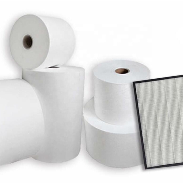 Polypropylene filter media melt-blown for respirator
