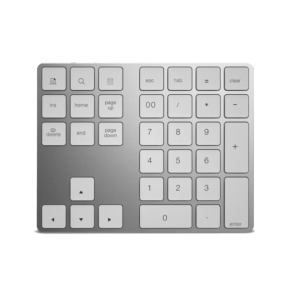 factory oem White bluetooth keyboard Numeric wireless numpad keypad for mac