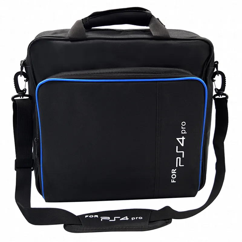 High quality travel carrying shoulder large storage nylon bag for ps4 pro games console 1tb 500gb for ps4 pro bag