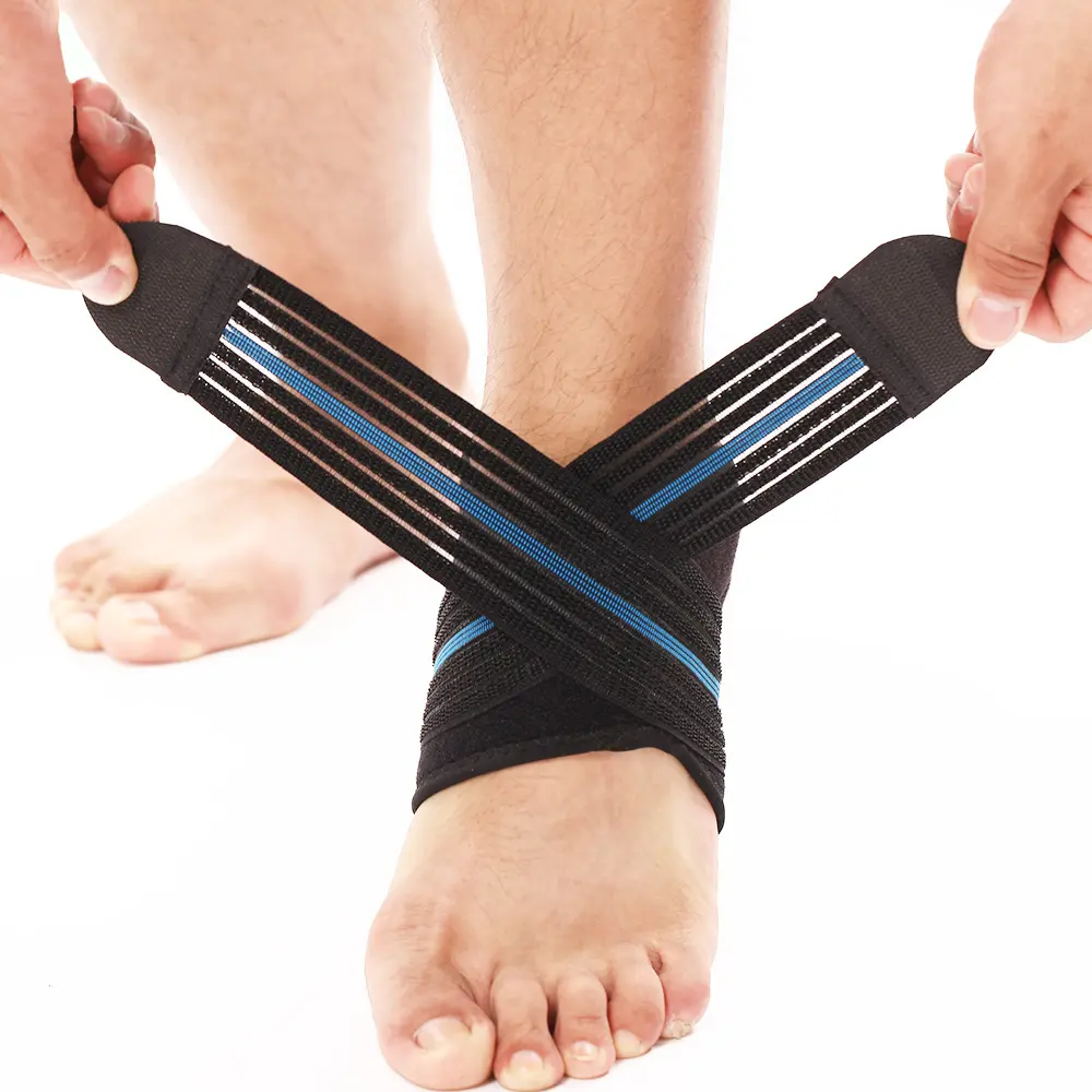 New design elastic basketball ankle strap neoprene ankle support brace wrap