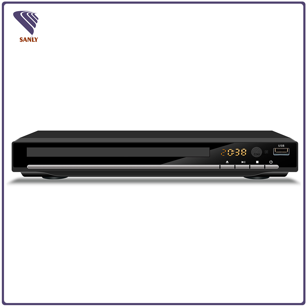 2.1CH полный Компактный Пластиковый домашний dvd-плеер с usb и светодиодным дисплеем