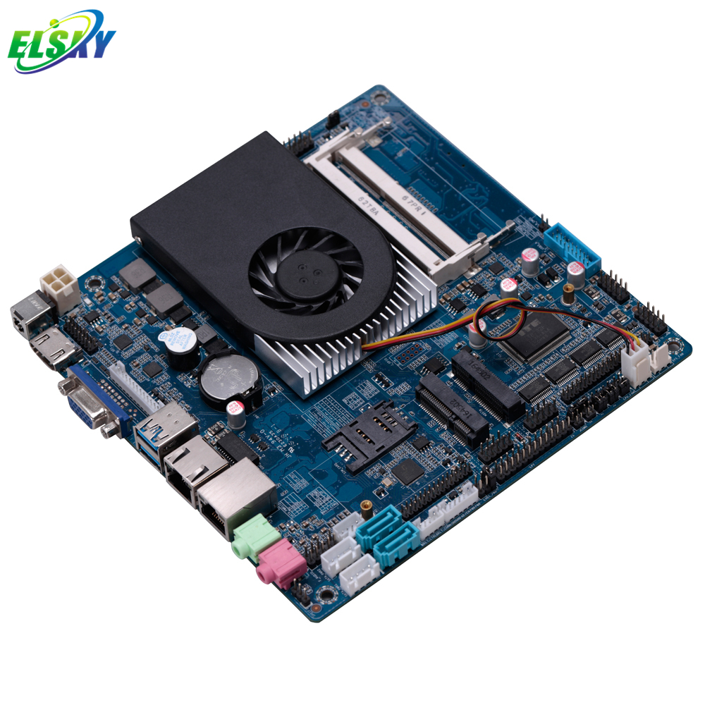 Источник питания 12 В/19 В постоянного тока с 2 материнскими платами DDR3 Mini-ITX с поддержкой Intel 3855U,3955U и Skylake i3,i5,i7