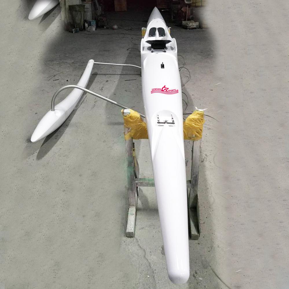 Популярное каноэ outrigger для использования в океане, стекловолокно