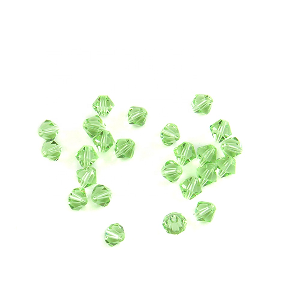 8mm Apple Green Color Crystal Bicone Beads Ornament Jewelry Beads Loose Beads for Diy Jewelry Making