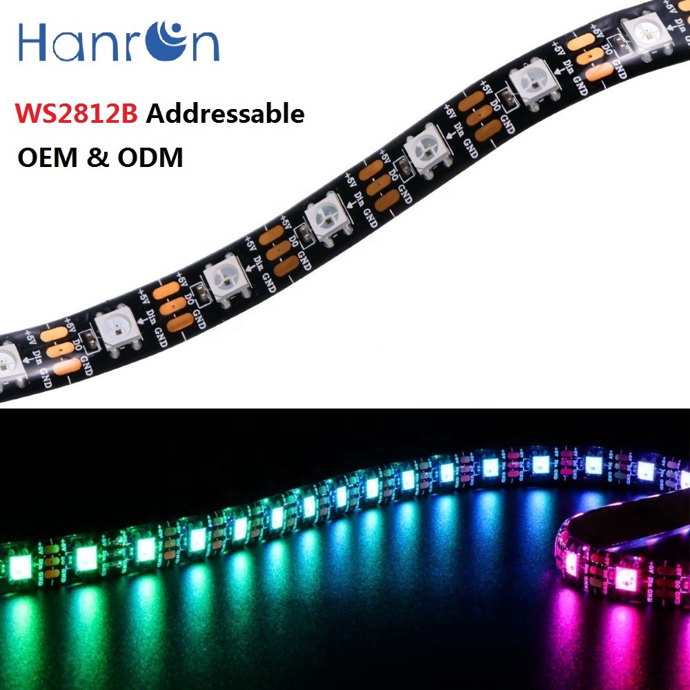 Водонепроницаемая программируемая Светодиодная лента dmx 5050 RGB pixel WS2812 2812B WS2812B
