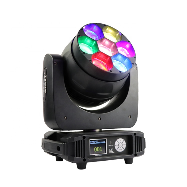 Pixel dj клуб диско свет 7x40 Вт RGBW ZOOM beam wash LED движущаяся головка
