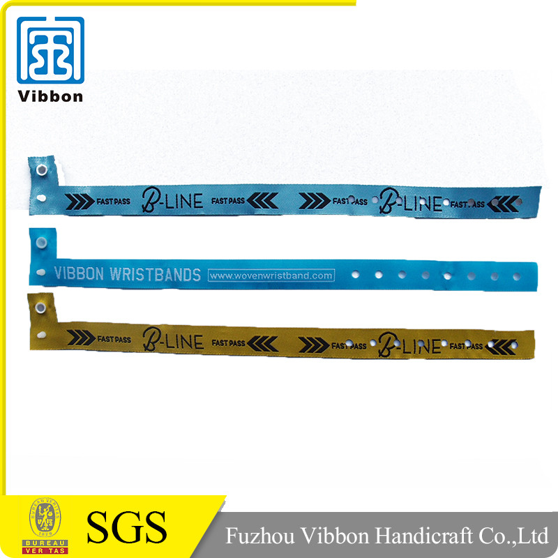 Custom made promotional new design woven fabric band