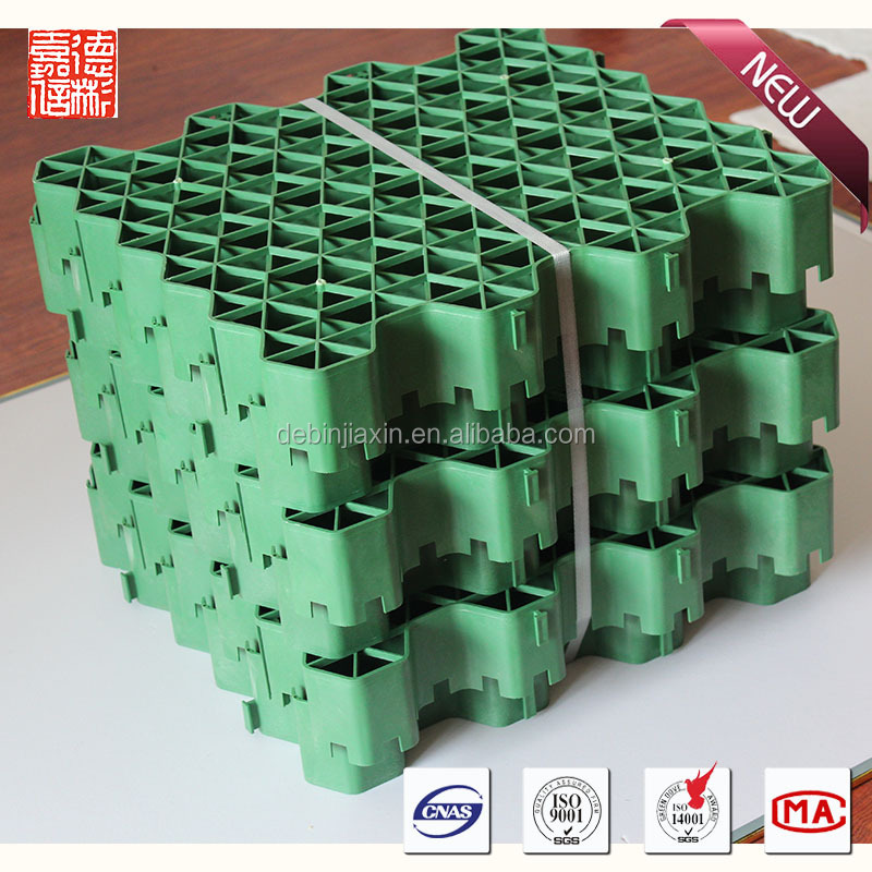 Plastic grating gravel grid