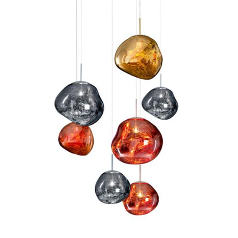 Modern art style geometric Acrylic Lava glass pendant lamp for indoor home decoration