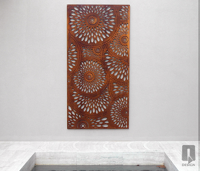 Corten стальная наружная декоративная металлическая панель конфиденциальности/экран для продажи