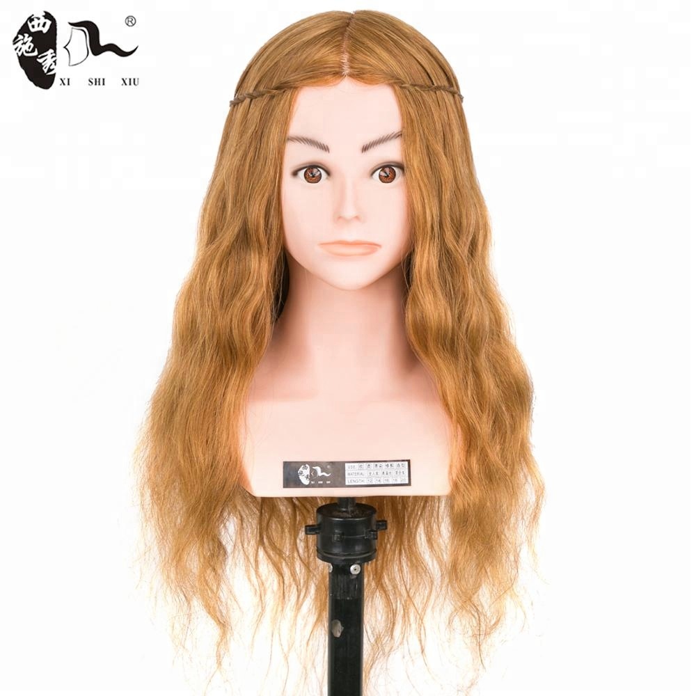 XISHIXIUHAIR Заводские популярные женские дешевые волосы манекен голова с 100% человеческие волосы