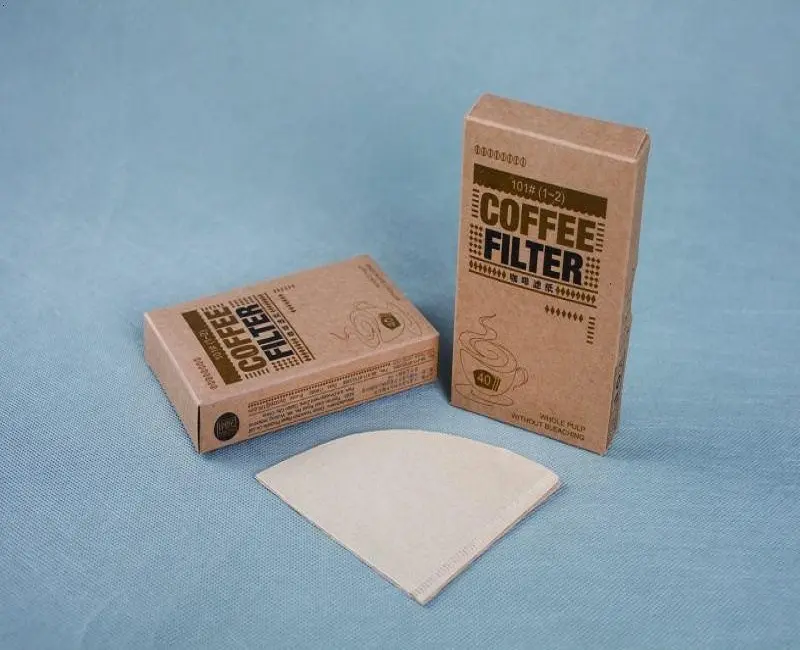 Cone-shaped natural coffee pod bag filter paper