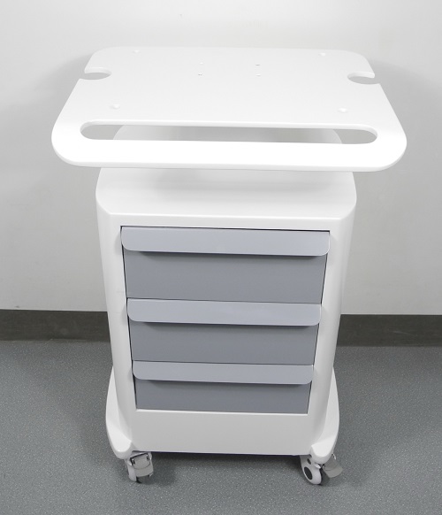 Professional Plastic Trolley with Wheels for 3D Portable HIFU Beauty Machine Display Stand