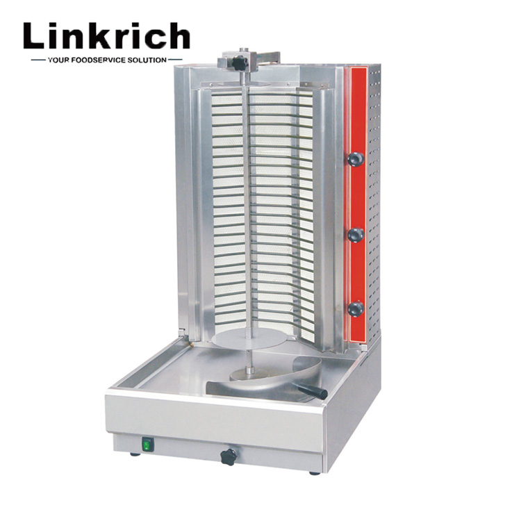 Linkrich PE-2 Горячая Распродажа, кухонное оборудование из нержавеющей стали, машина для коммерческого ресторана Shawarma для продажи