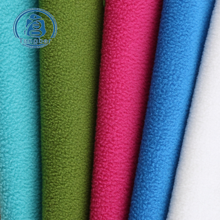 Knit Polyester Polar Fleece and Sherpa Fleece Bonded Fabric