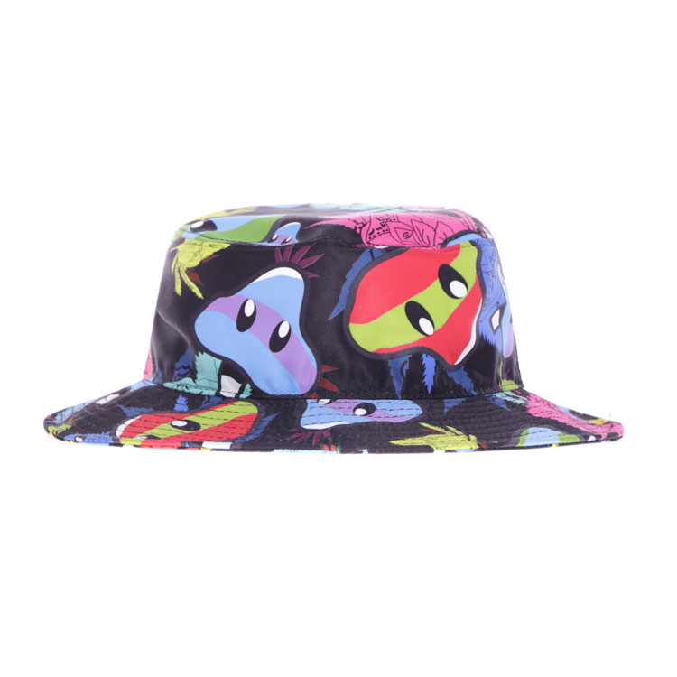 summer Custom waterproof anime cartoon printed nylon bucket hat custom logo