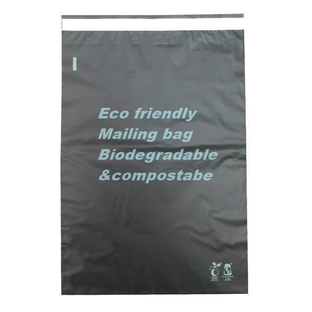 cornstarch biodegradable custom non plastic express post mailing bag