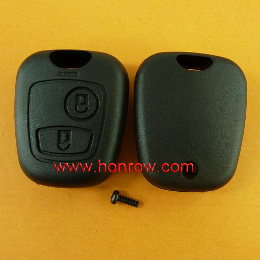 Peugeot 2 кнопки дистанционного ключа случай для va2& hu83& ne78 307& 407& 406 ключевых лезвия( без ключа лезвие) не логотип