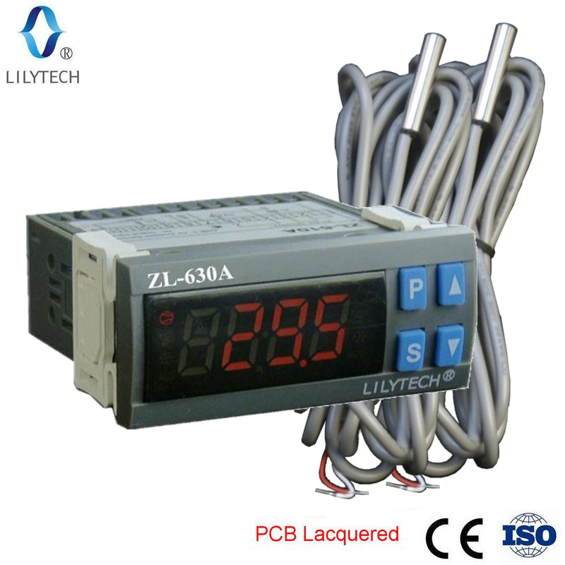 ZL-630A, цифровой регулятор температуры, регулятор холодного хранения и охлаждения, Lilytech, stc 9200
