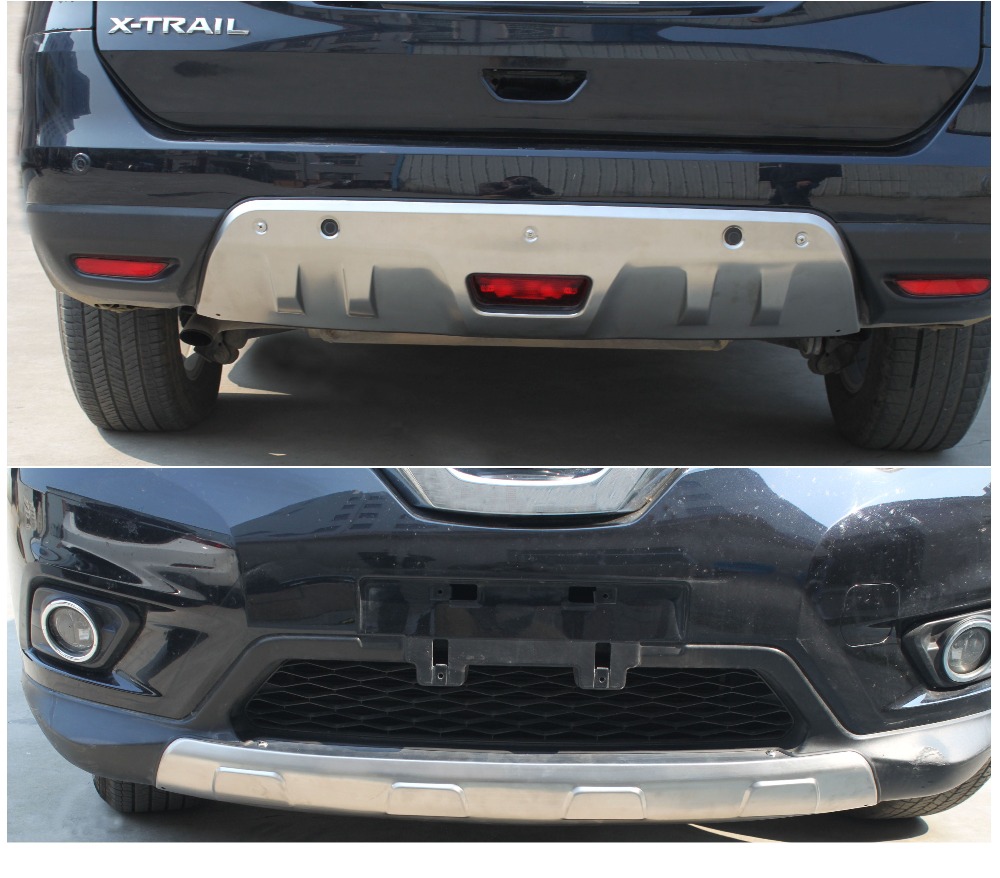 Защита бампера, аксессуары, противоскользящая пластина для Nissan X-Trail 2014, 2015, 2016, 2017