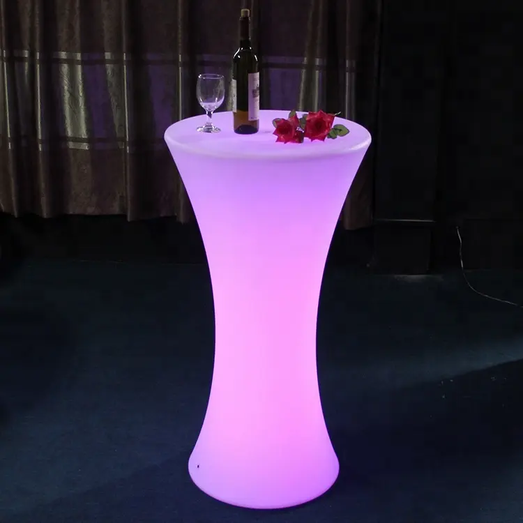 Ночной клуб изменение цвета водонепроницаемый светодиодный высокий стол и стул