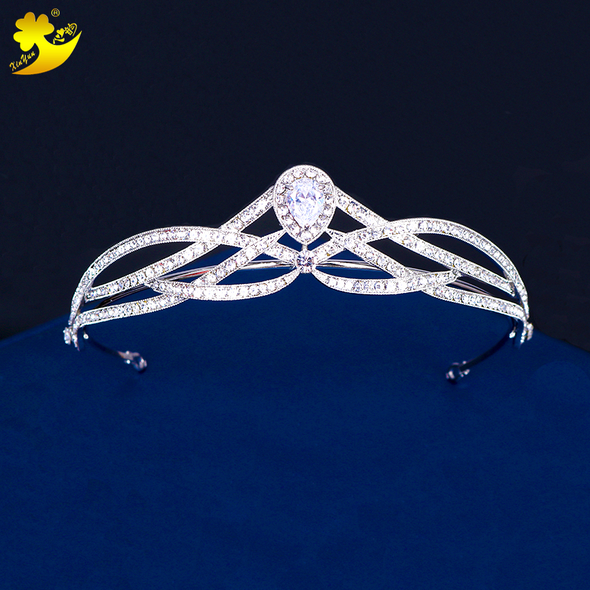 AAA Циркон diamond-инкрустированные женские свадебные аксессуары для волос модные украшения