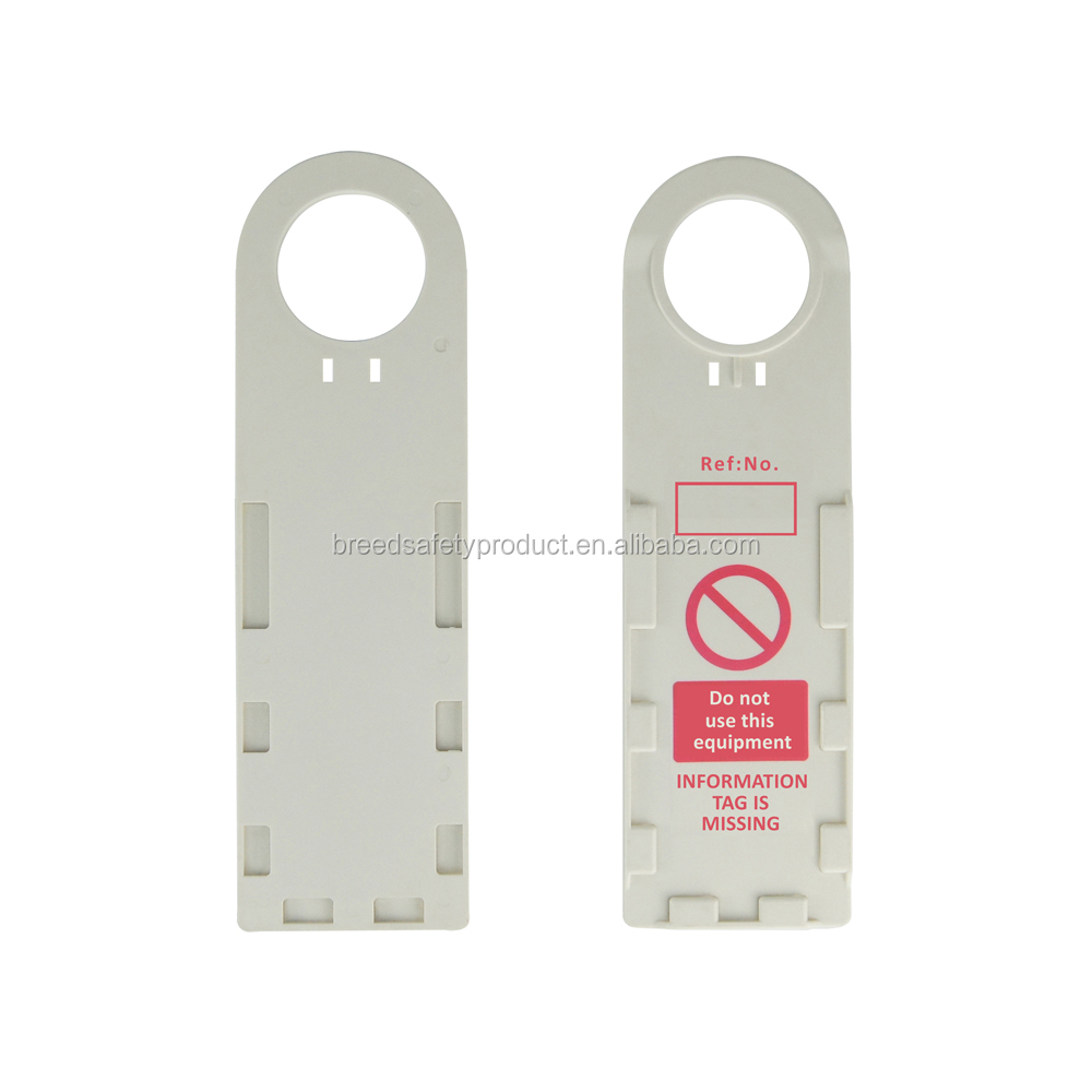 Industrial Safety Plastic LOTO Scaffolding Inspection Tags Holder