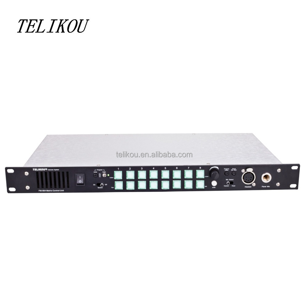 FM-804-4 Проводная 8-канальный сетевой видеорегистратор Максимальная маленькая Матрица Системы IP Профессиональный Широковещательная система внутренней связи