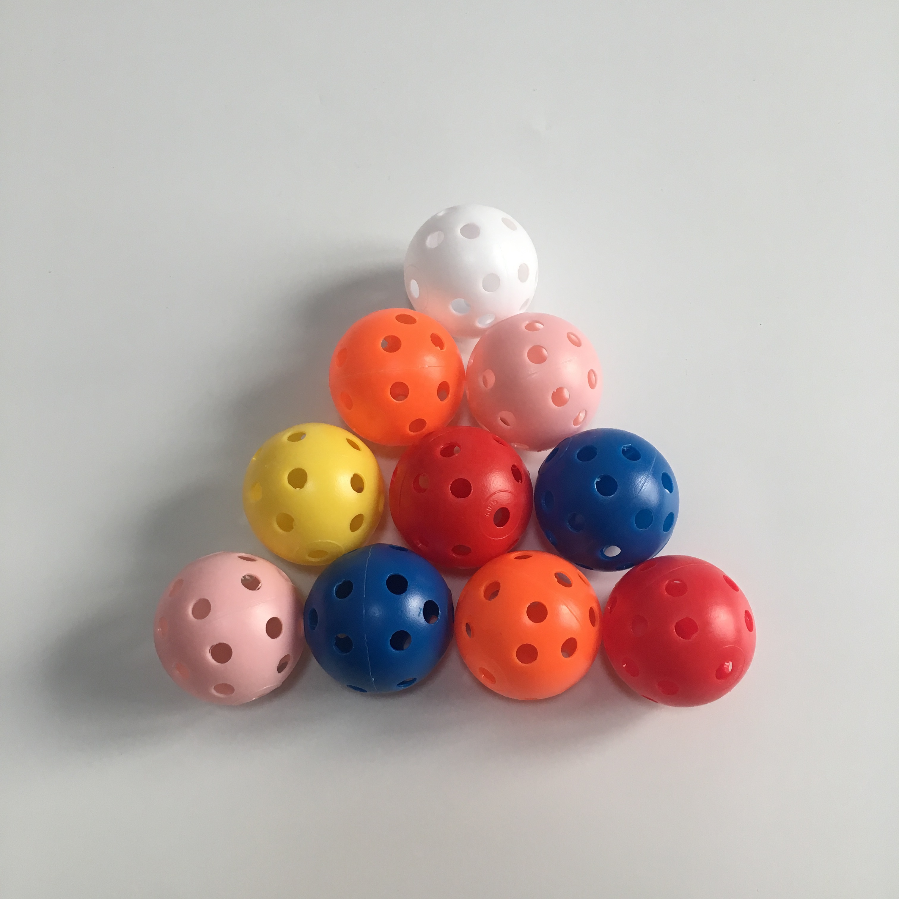 Top Quality Golf plastic practice balls air flow ball golf swing trainer aid