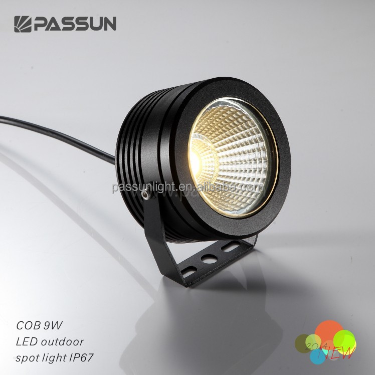pure aluminium outdoor cob led spot light 9W