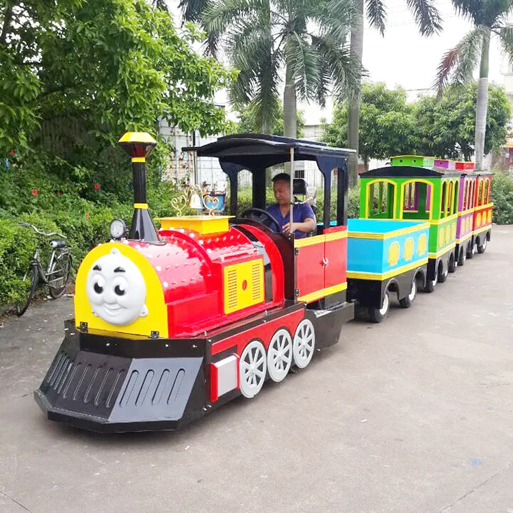 Newest Children Amusement Parks Rides Electric Trackless Train for Sale 4-10 Seats High Lifelike 2 Years Shopping Mall 220/380V