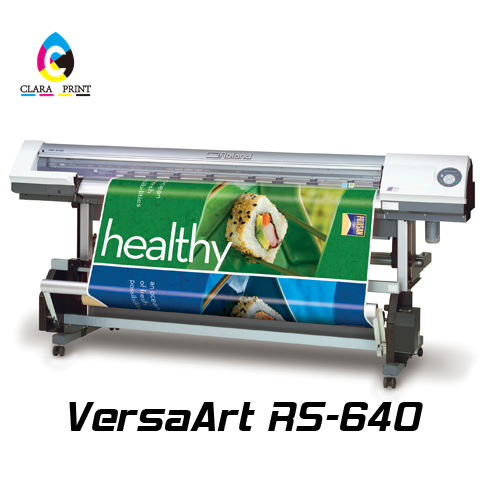 Roland VersaArt RS-640 162 см эко сольвентный принтер с б/у печатающими головками от ClaraPrint